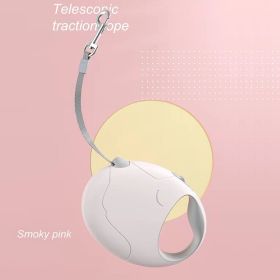 Pet High Premium Outing Traction Automatic Retractable Leash (Color: Pink)